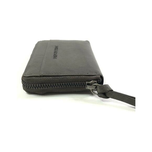 Spikes & Sparrow Gray Leather Avery Accordion Zip Wallet RFID Protected New - Picture 5 of 11